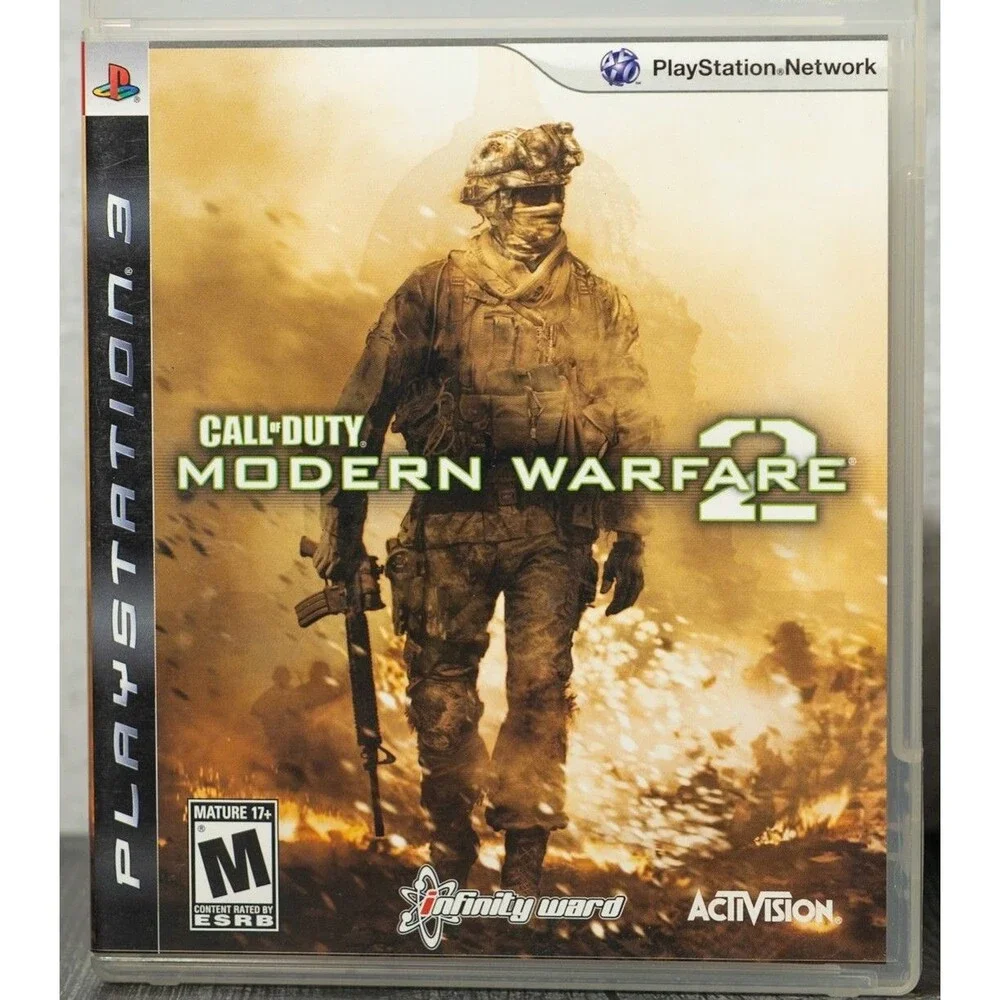 CALL OF DUTY MODERN WARFARE 2 PS3 GAME CLEANED/TESTED CLASSIC PLAYSTATION
